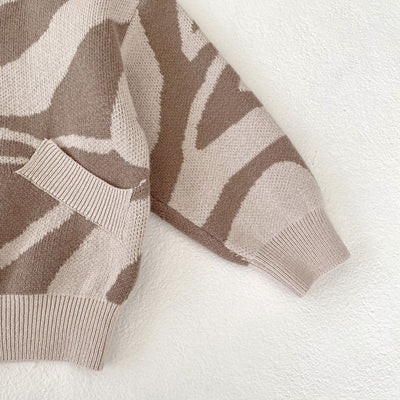 Cardigan Tejido Infantil con Capucha y Textura Jacquard - Image 15
