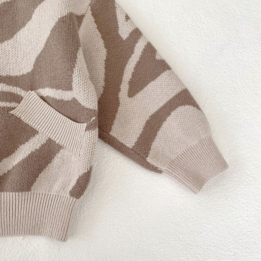 Cardigan Tejido Infantil con Capucha y Textura Jacquard - Image 15