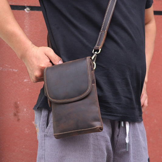 Bolso Bandolera de Cuero para Hombre
