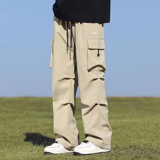 Pantalones Rectos Anchos Pu Shuai - Comodidad y Estilo Moderno - Image 2