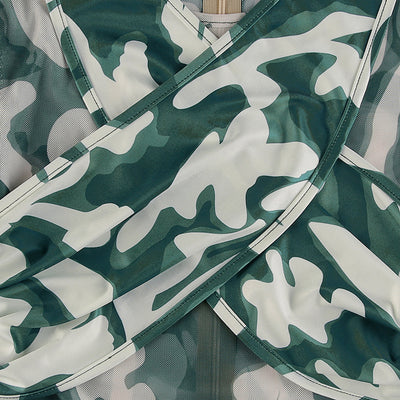 Jumpsuit Estampado para Mujer con Cuello Halter y Fruncido - Image 9