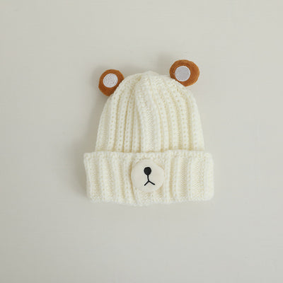 Gorro de Lana Tejido con Diseño de Osito en Colores Pastel - Image 8