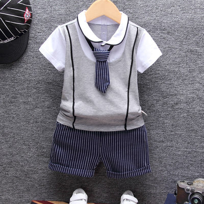 Traje Corto de Verano para Niño Estilo Coreano - Image 14