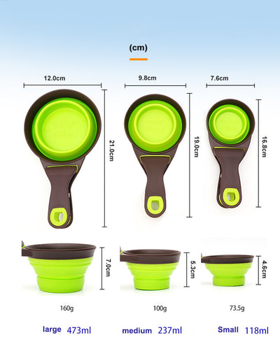 Comedero Plegable de Silicona para Perros y Gatos con Almacenamiento Integrado - Image 14