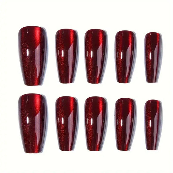 Pegatinas de Uñas Efecto Ojo de Gato 30 Piezas Largo T
