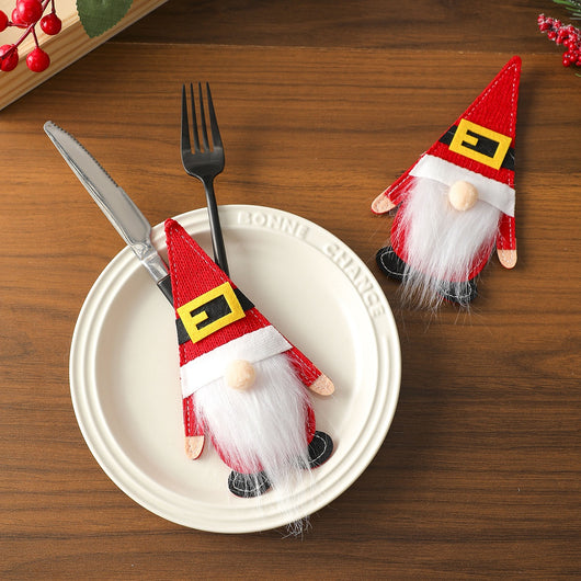 Cubiertas de Fieltro para Cubiertos Navideños - Decoración de Mesa Elegante - Image 25