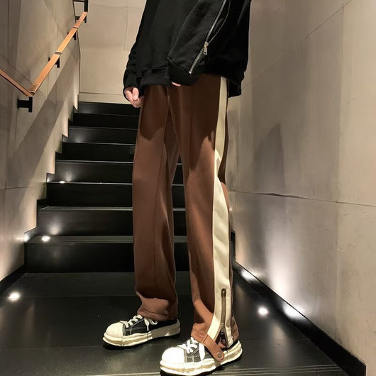 Pantalones Sueltos de Pierna Recta para Hombre - Comodidad de Verano - Image 8