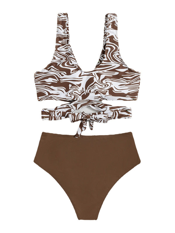 Bikini Deportivo Mujer Corte Moderno de Color Liso - Image 5