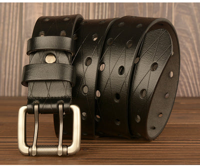 Cinturón de Cuero para Hombre - Diseño Versátil y Resistente - Image 6