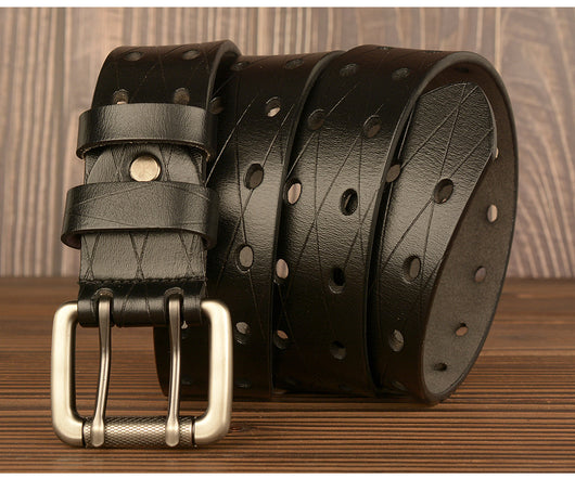 Cinturón de Cuero para Hombre - Diseño Versátil y Resistente - Image 6