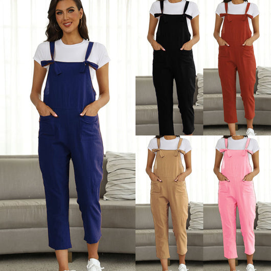 Jumpsuit Casual con Tirantes para Tallas Grandes - Image 2