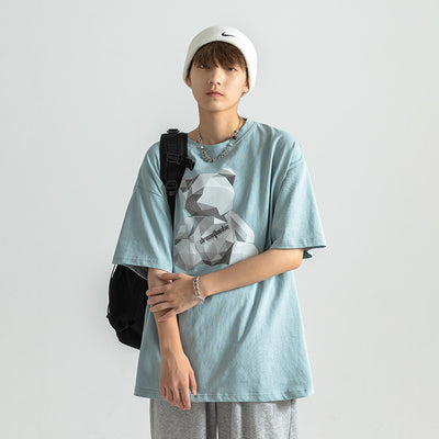 Playera Harajuku Estilo Ins con Estampado Osito Diamante - Image 14