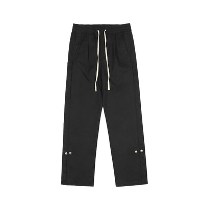 Pantalones Rectos Cintura Elástica con Parches Estilo Street - Image 8