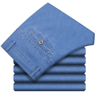 Jeans de Talle Alto con Forro de Terciopelo para Hombre - Calidez y Comodidad - Image 15