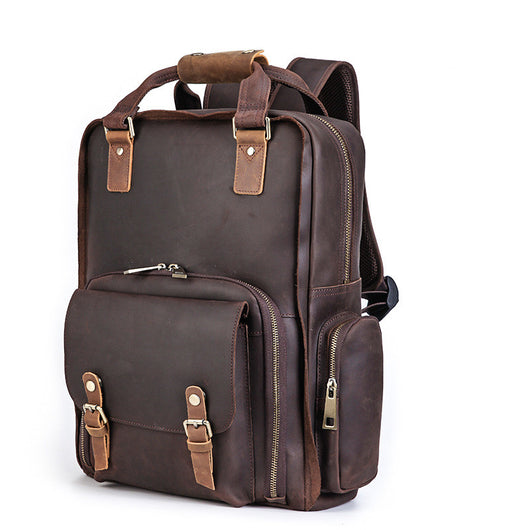 Bolsa Bandolera de Cuero Crazy Horse Estilo Europeo - Image 8