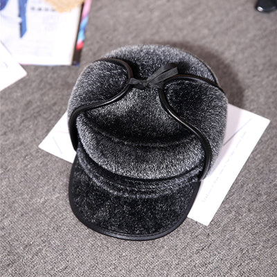 Gorro de Pato Mink para Hombre - Abrigo Otoño Invierno Adulto Mayor - Image 8