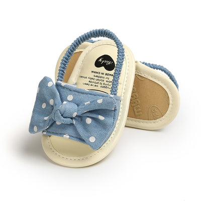 Sandalias Bebé con Moño Diseño Rayado - Zapatos Suave Suela para Niños Pequeños - Image 8