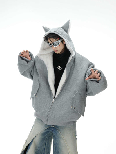 Suéter Hoodie Reversible de Algodón para Parejas - Abrigo de Montaña - Image 9