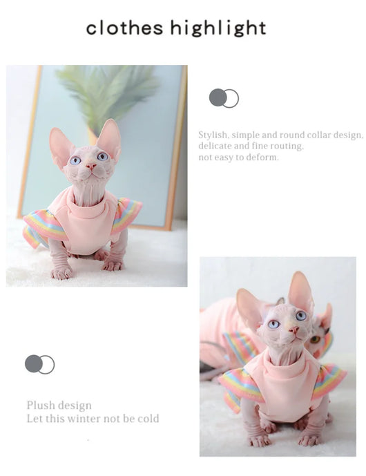 Ropa para Mascotas con Manga Volante de Terciopelo - Antideshedding - Image 8