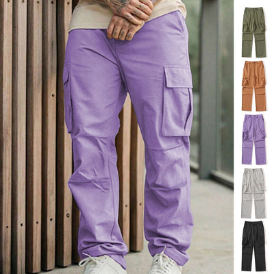Pantalones de Trabajo Casuales para Hombre con Múltiples Bolsillos