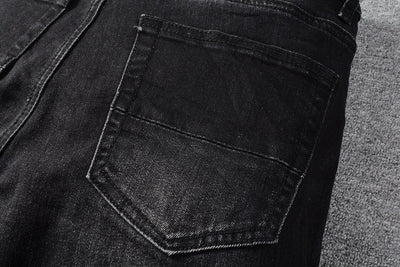 Jeans Negros para Hombre con Detalles en Color Deslumbrante - Image 16