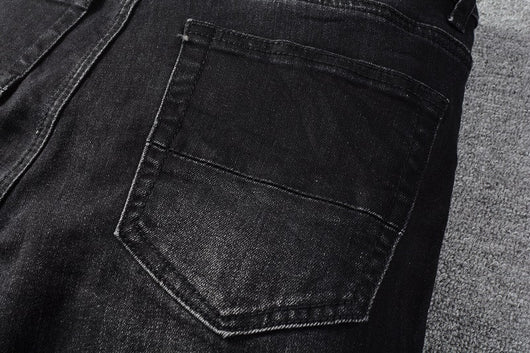 Jeans Negros para Hombre con Detalles en Color Deslumbrante - Image 16