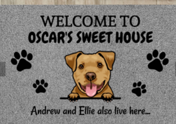 Felpudo Personalizado con Foto de Mascota - Regalo Único para Perros y Gatos