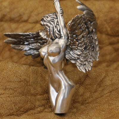 Dije Ángel de Plata Esterlina con Halo Celestial - Image 4