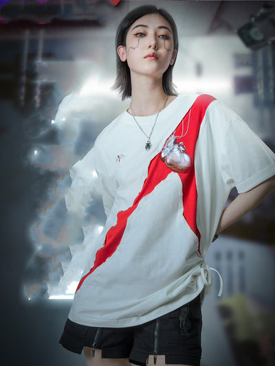Remera Punk Digital Oversize - Manga Corta Estilo Callejero - Image 2