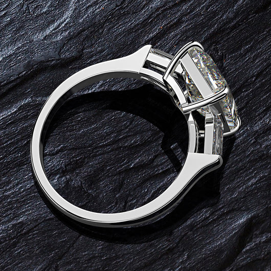 Anillo de Diamante Color G Rectangular con Bisel Chamfranado para Auto - Image 6