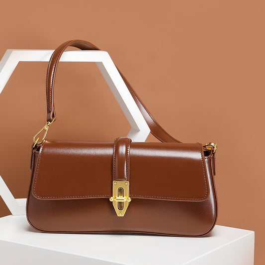 Bolso Bandolera de Cuero con Textura Salvaje para Mujer