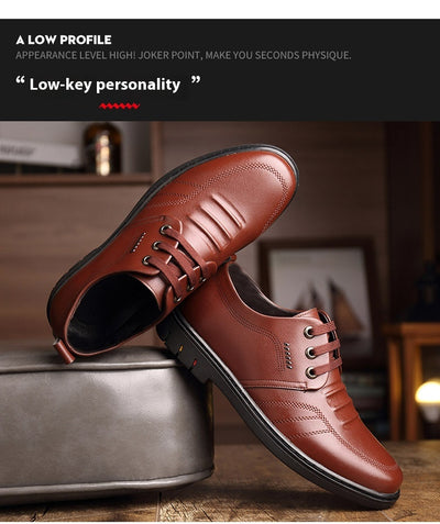 Zapatos Formales de Cuero para Hombre - Elegancia Transpirable para Negocios - Image 13