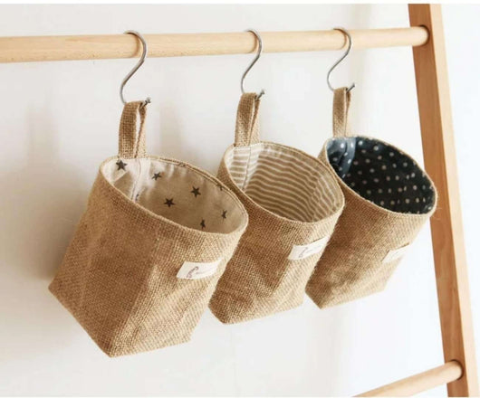 Bolsa de Almacenamiento de Yute para Baño y Escritorio - Image 13