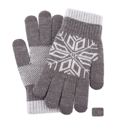 Guantes Térmicos de Lana Jacquard con Dedos Separados - Image 10