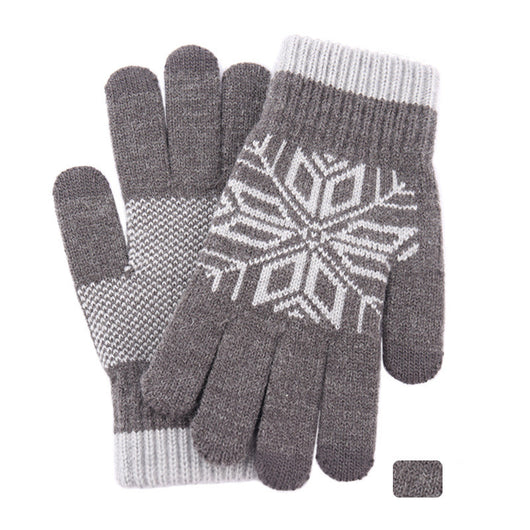 Guantes Térmicos de Lana Jacquard con Dedos Separados - Image 10