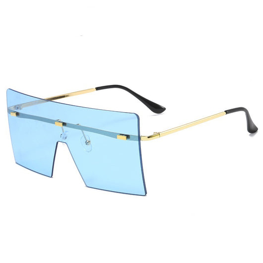 Gafas de Sol Cuadradas Oversized sin Marco - Estilo Vintage Lujo para Mujer - Image 14