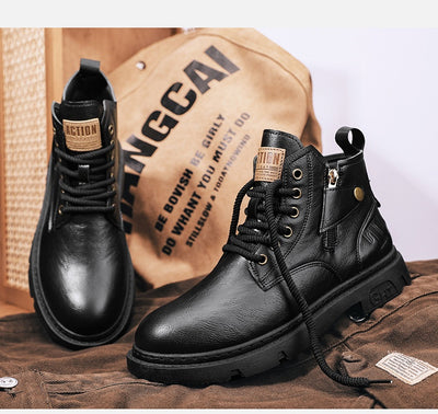 Botas Martin Altas Estilo Retro Británico para Hombre - Image 20