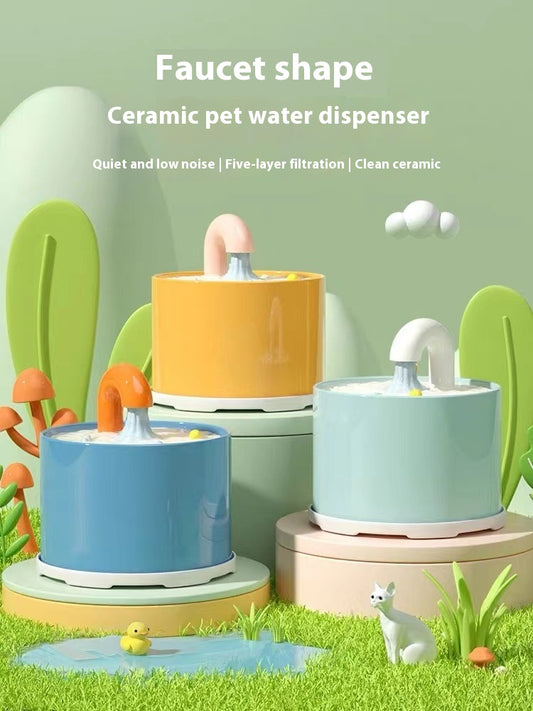 Fuente de Agua Automática para Gatos con Cerámica Impermeable - Image 2