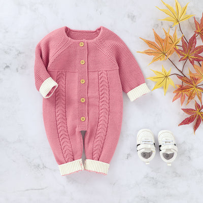 Enterizo Tejido de Punto para Niños - Diseño Clásico de Botón Único - Image 3