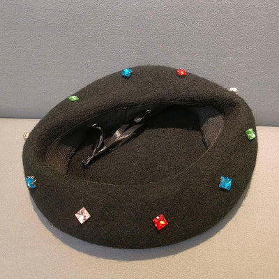 Boina Diamante Negra - Gorro Pintor Versátil y Cálido - Image 4
