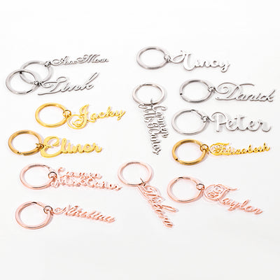 Dije Personalizado de Acero Inoxidable 304 con Iniciales para Mujer