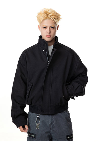 Chaqueta Raglan Casual con Cuello Alzado - Image 10