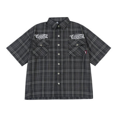 Camisa de Manga Corta con Letras Bordadas para Hombre - Image 2