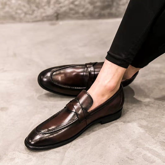 Zapatos de Cuero Británico sin Cordones - Comodidad Casual - Image 2