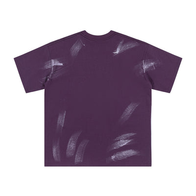 Camisa de Manga Corta con Estampado Artístico Splash-Ink para Hombre - Image 14