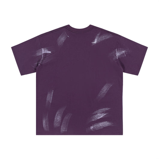 Camisa de Manga Corta con Estampado Artístico Splash-Ink para Hombre - Image 14