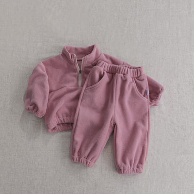 Traje Deportivo Infantil de Cuello Alto Reversible en Terciopelo - Image 5