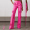 Pantalón de Vestir con Flores 3D - Diseño Industrial Moderno