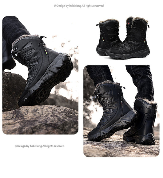 Botas de Invierno Forradas en Algodón con Forro Polar - Caña Alta Cálidas - Image 25