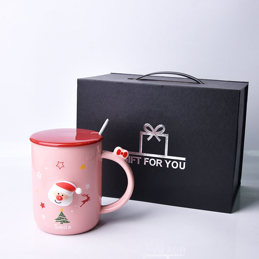 Taza Cerámica Navideña para Niña - Desayuno y Leche - Image 4